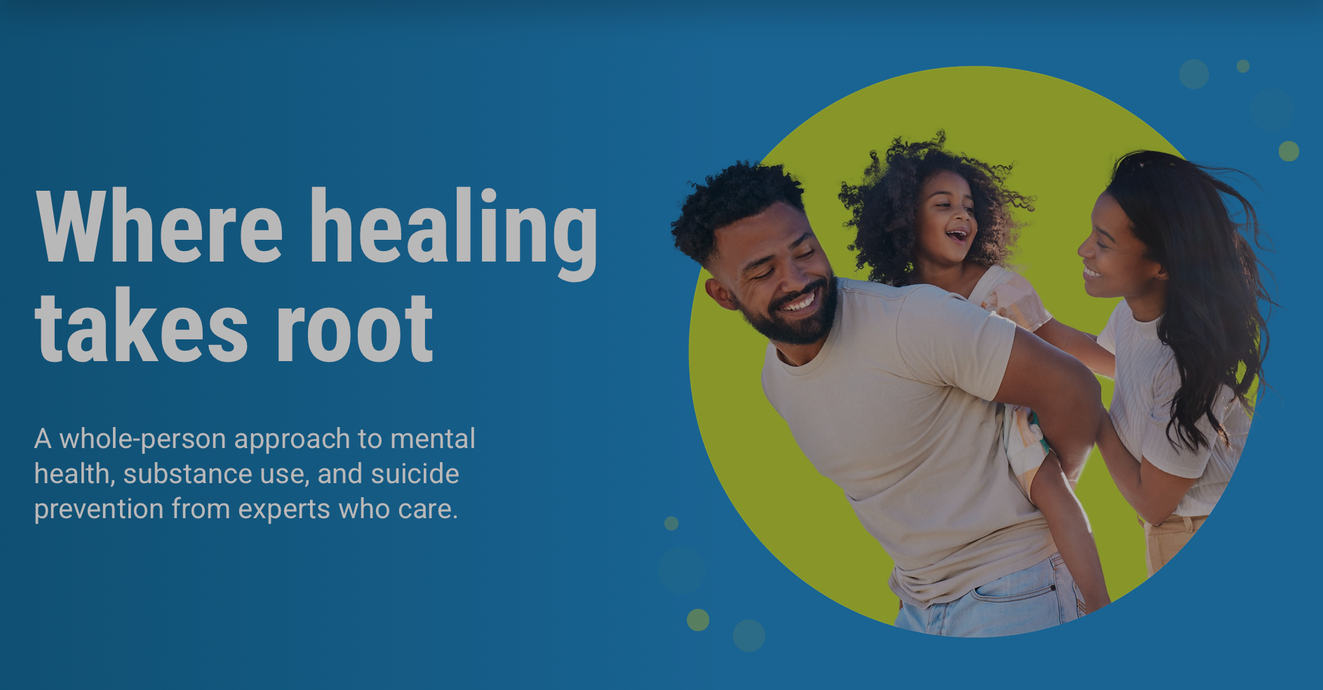 Mental health counseling and community care